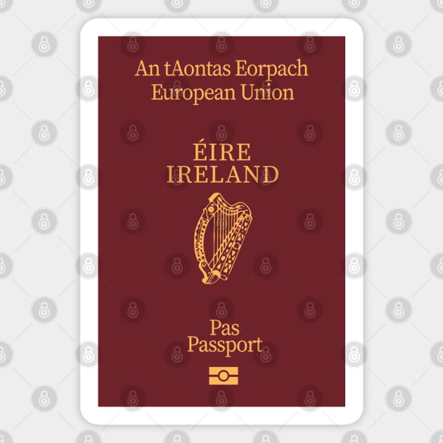 Ireland passport Magnet by Travellers